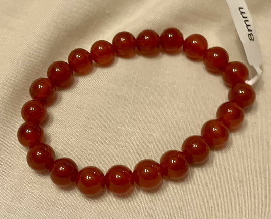 Carnelian crystal bracelet #2318