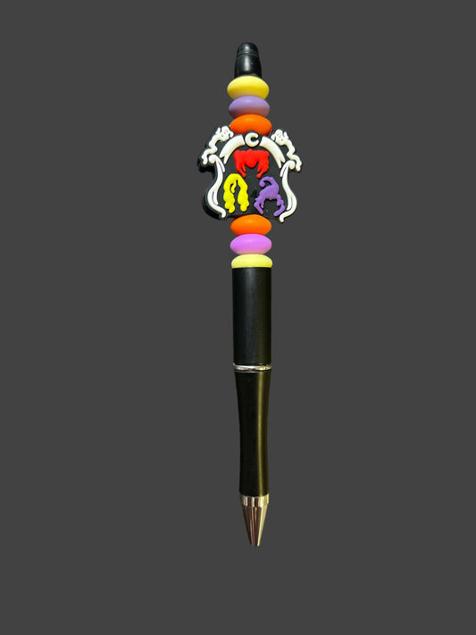 Halloween Sisters Pen - Black Multi