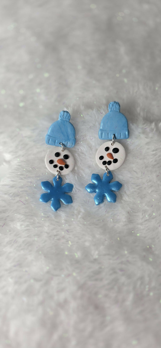 Snowman Winter Earrings