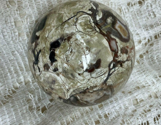 #3202 Money agate sphere 316gr