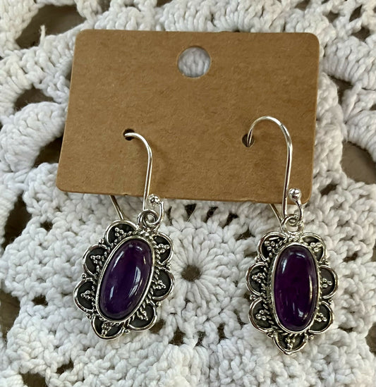 Amethyst earrings #2685