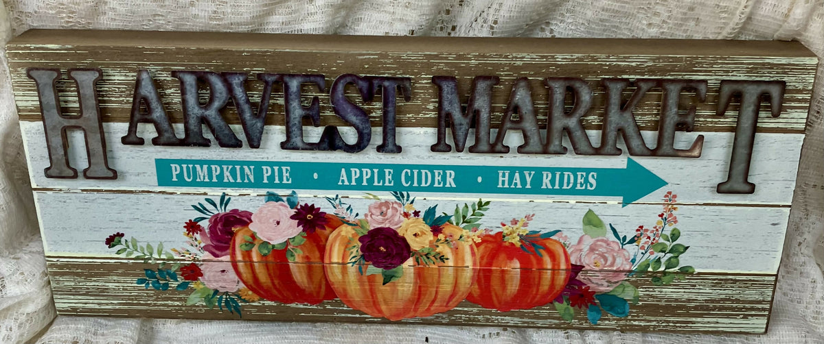 #3292 Harvest market sign