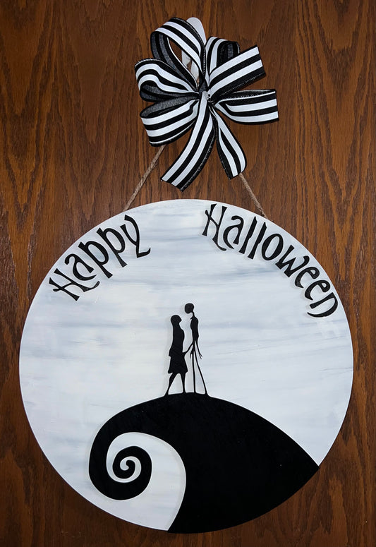 Nightmare Before Christmas Door Hanger