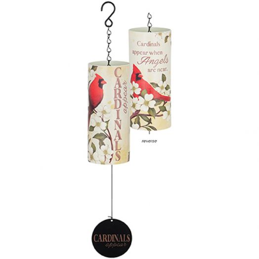 18" Cardinals Appear Cylinder Chime