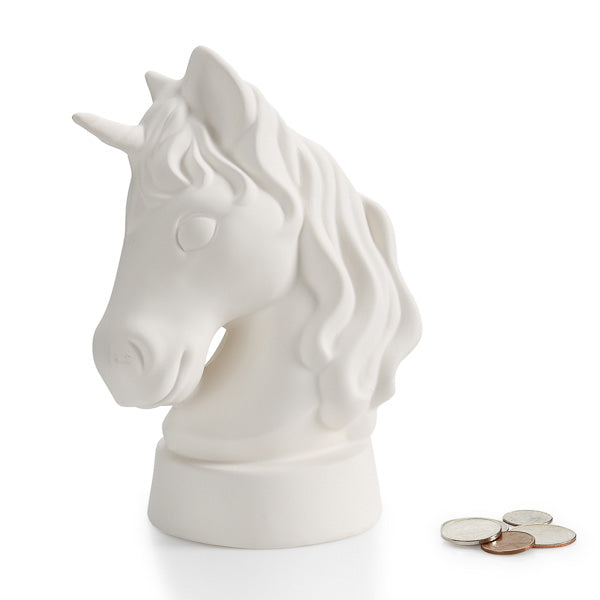 DIY Ceramic Unicorn Bank w/stopper