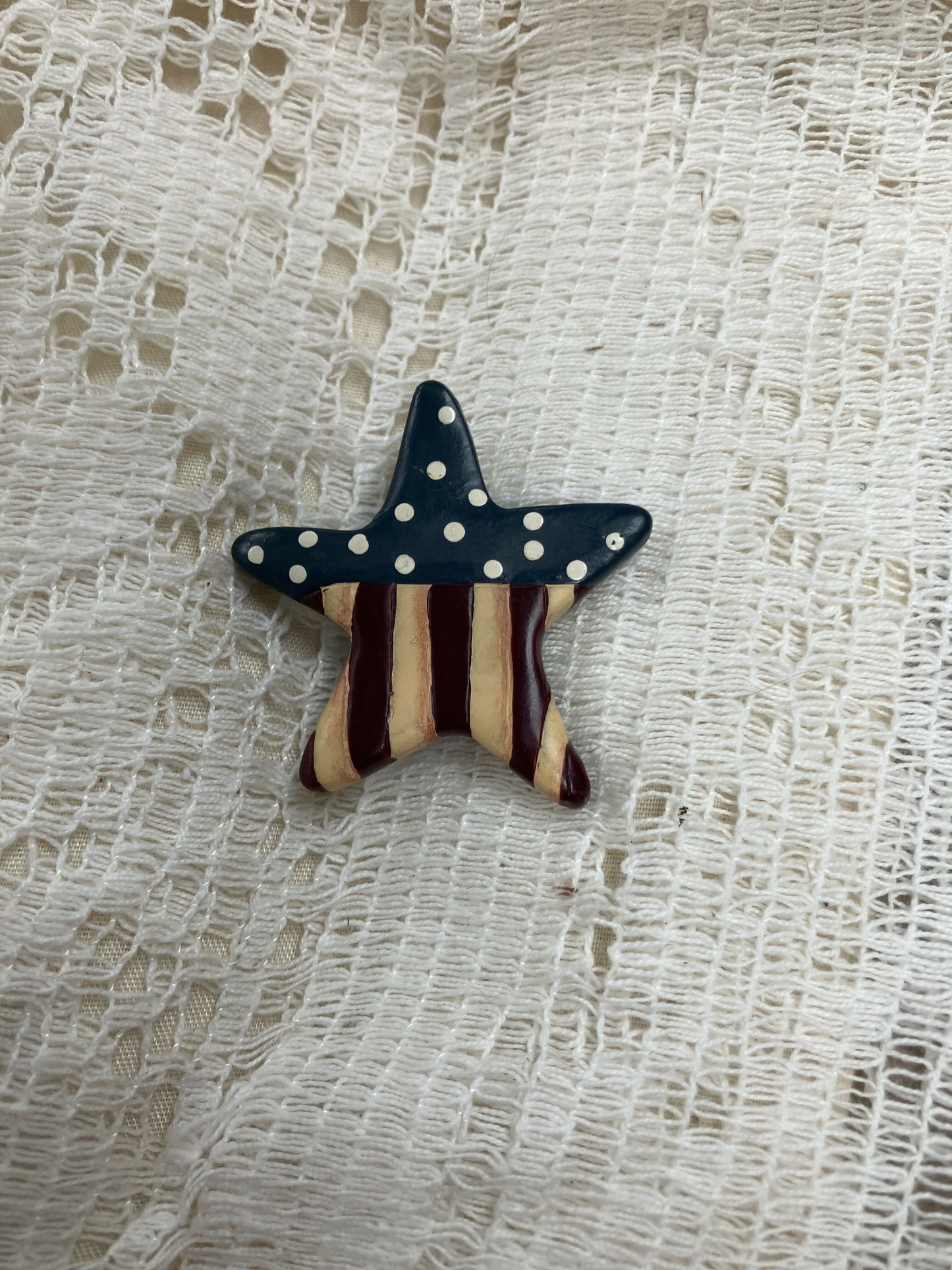 #2529 Red Whie & Blue star pin
