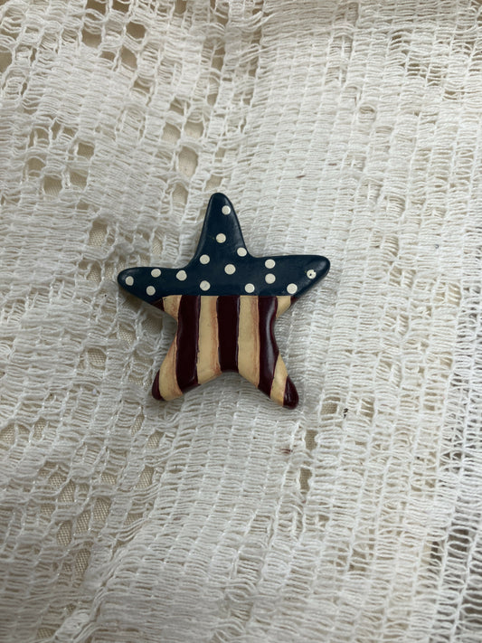 #2529 Red Whie & Blue star pin