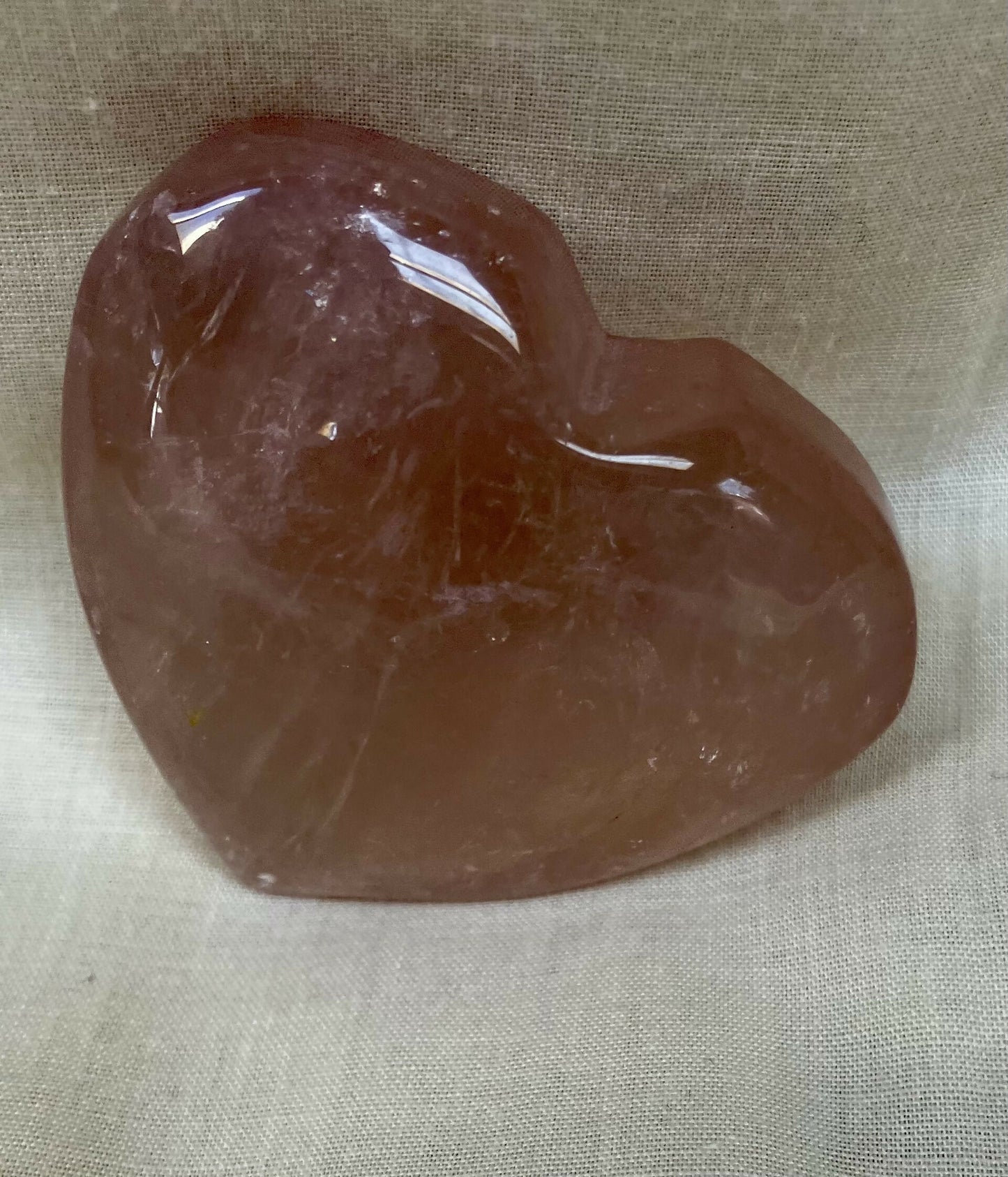 #3057 2" Rose Calcite heart 80 g
