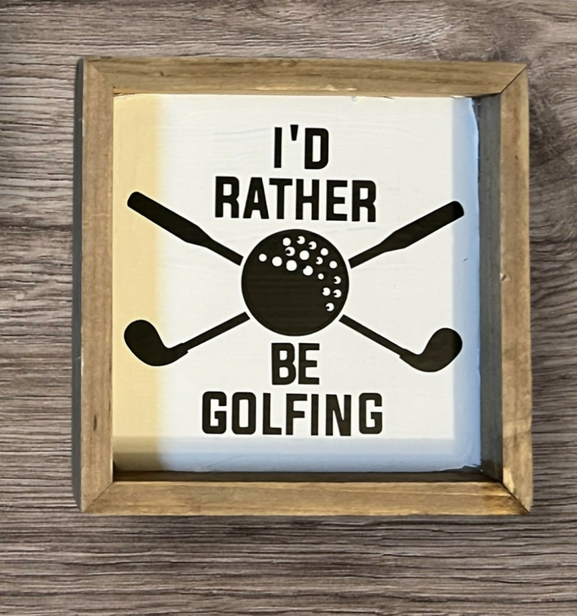 I’d rather be golfing
