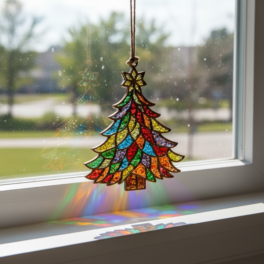 CLASS - Crushed Glass Resin Sun Catcher
