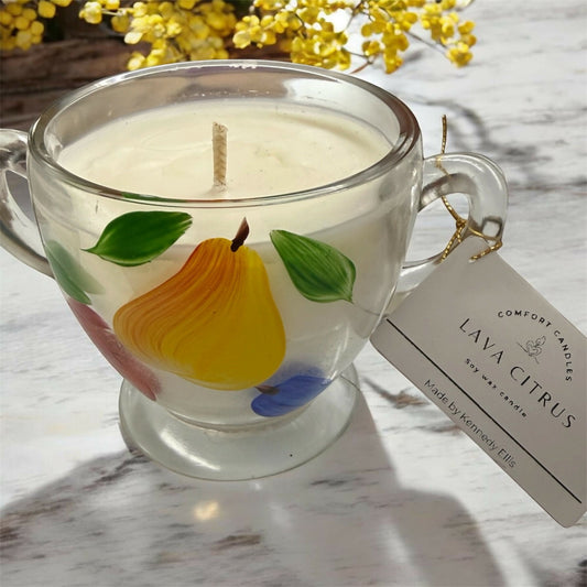 Lava Citrus Soy Wax Candle