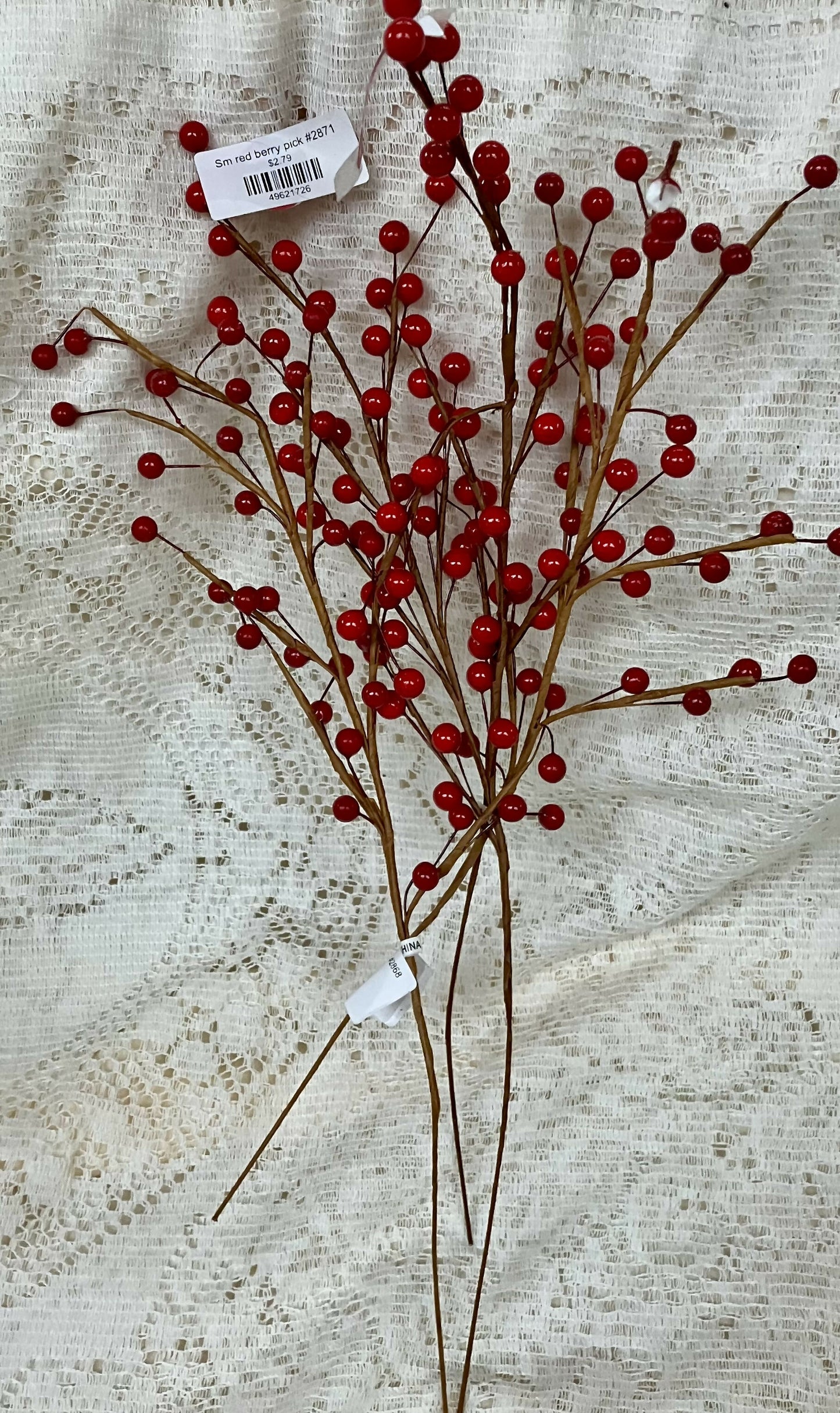 Small holly berry stem #2278