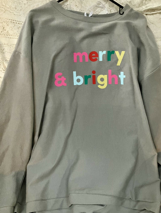 Merry & Brite L/S top xlg #1219