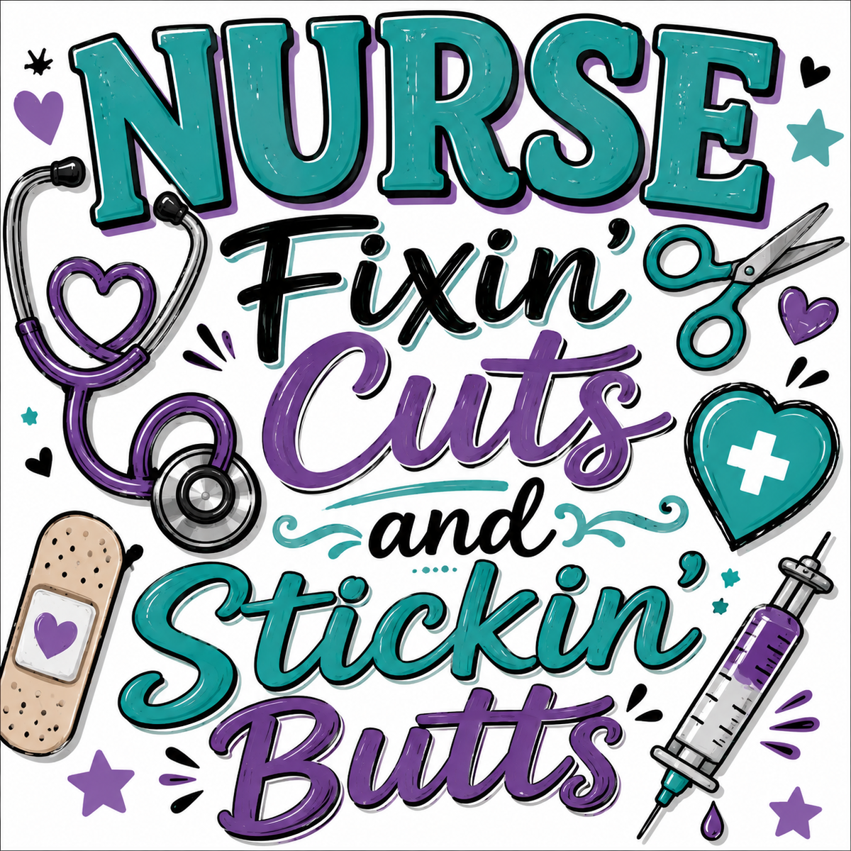 Nurse * Fixin Cuts magnet