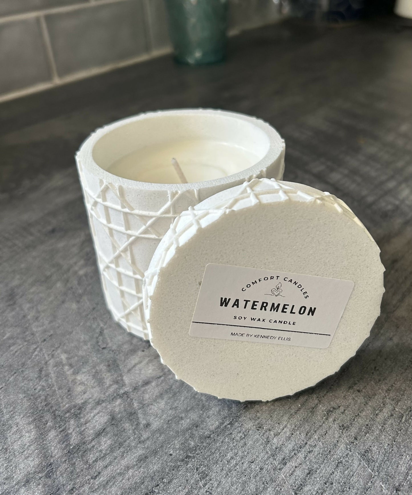 Watermelon scent candle