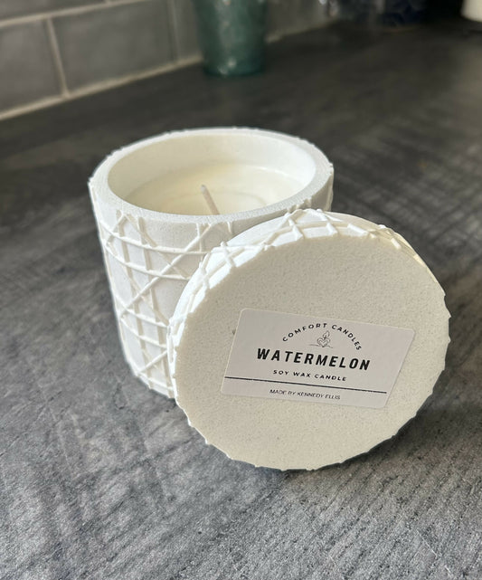 Watermelon scent candle