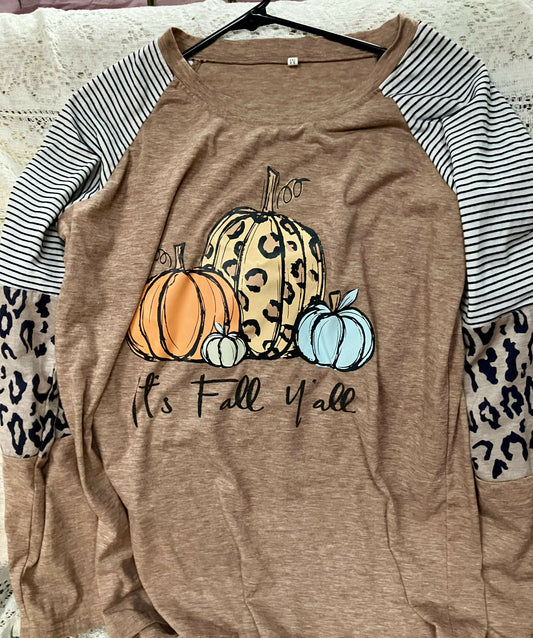 #2594 Its fall y'all raglan