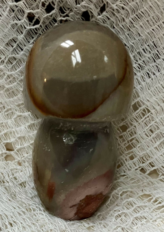 #3146 Polychrome jasper mushroom 138gr