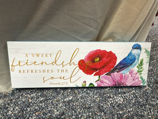 Friendship decor sign
