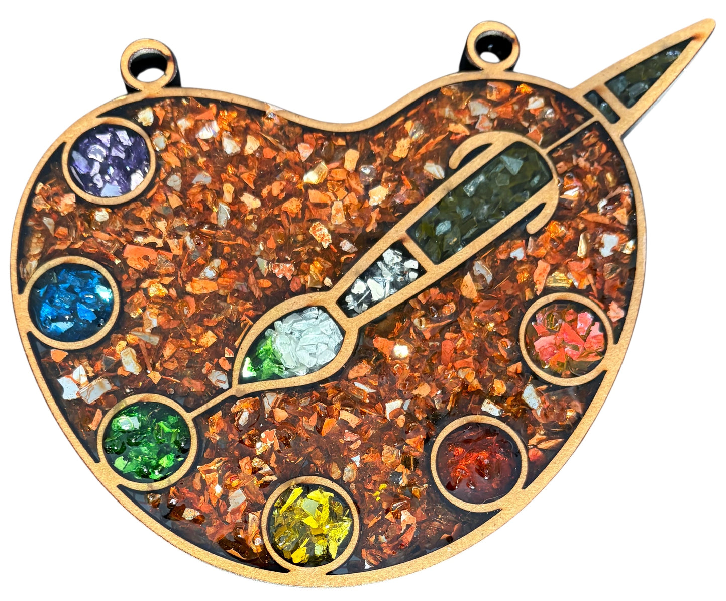 CLASS - Crushed Glass Resin Sun Catcher