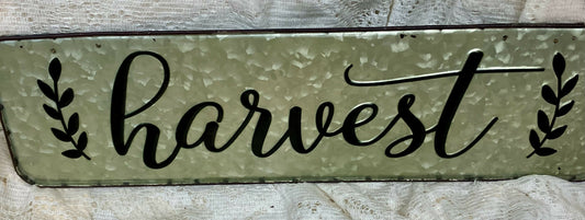 #555 Metal harvest sign