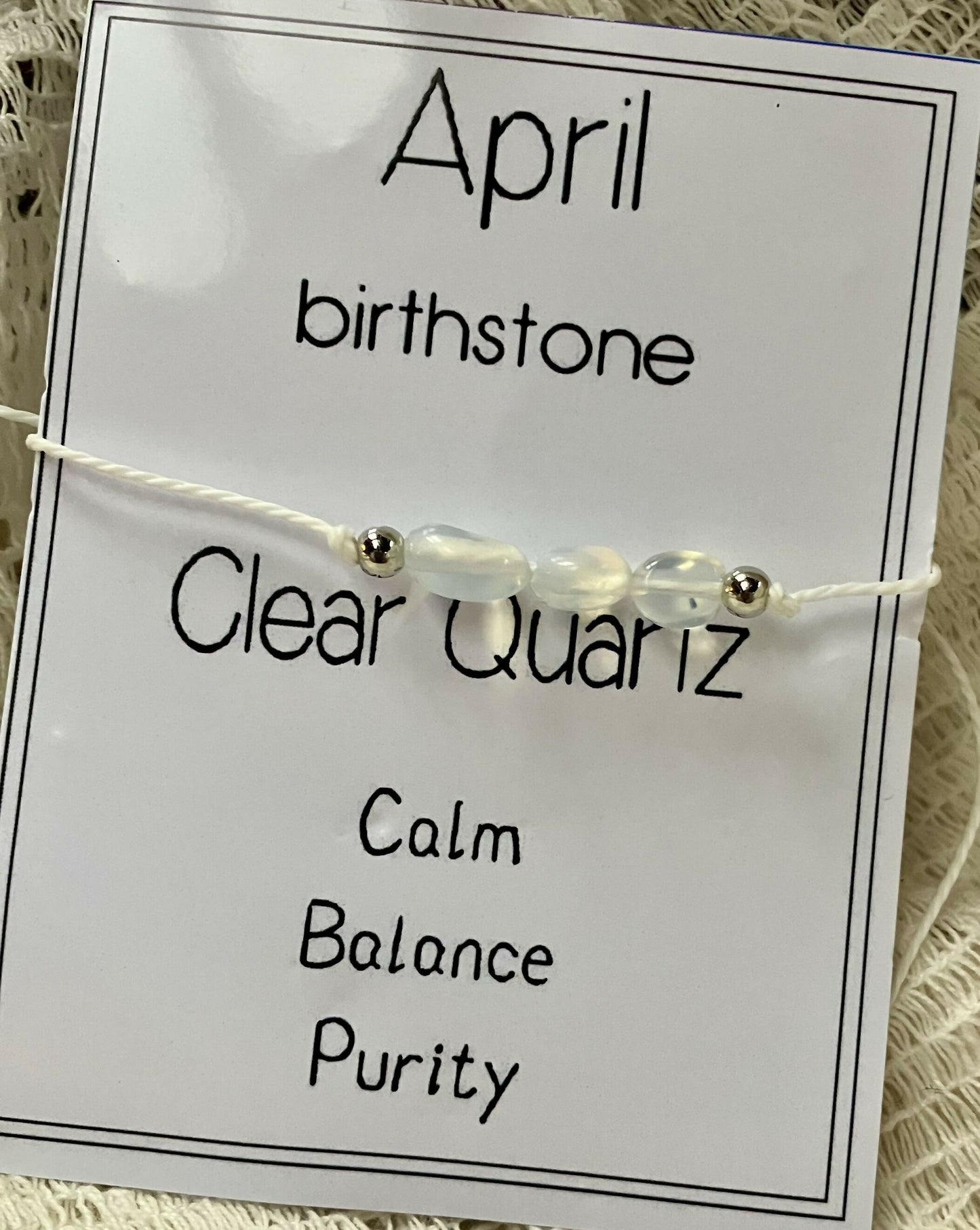 #2662 Birth crystal bracelet