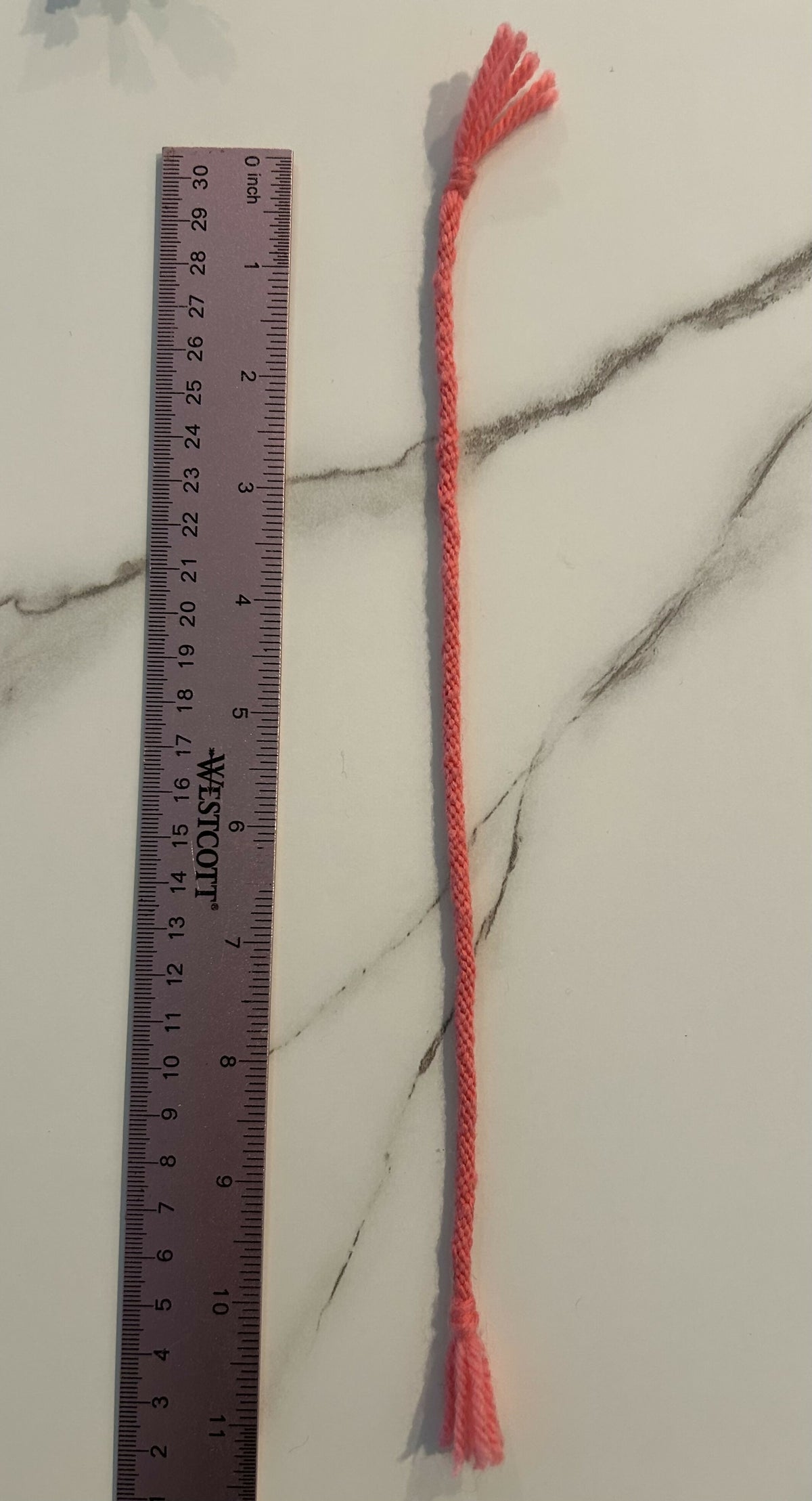 Pink kumihimo bracelet