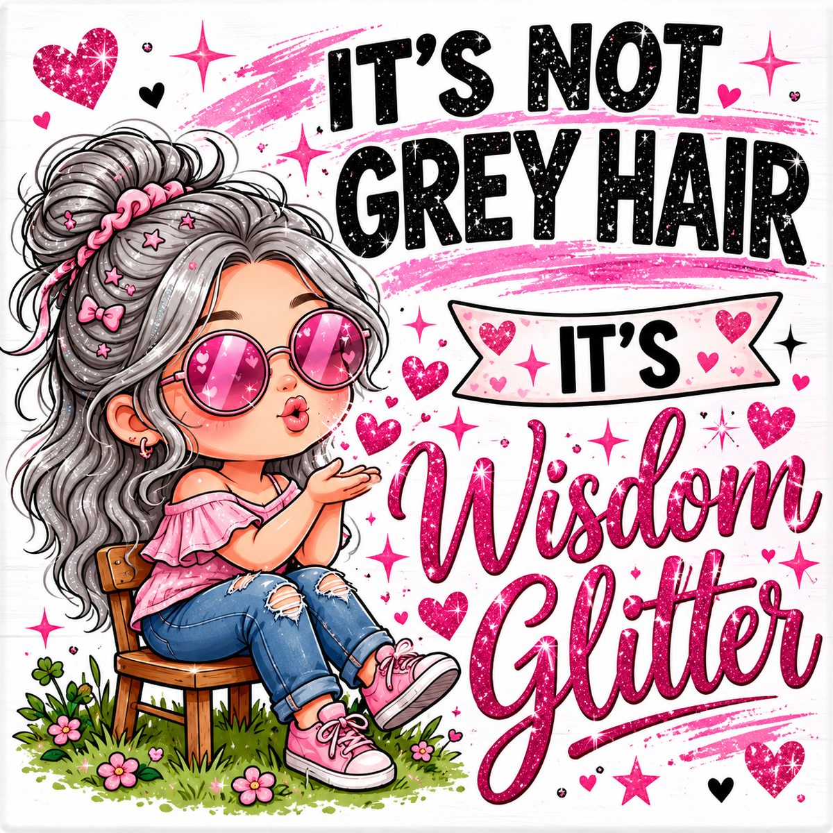 Wisdom Glitter Magnet