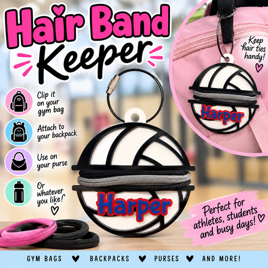 Hair Band/Hair Tie Keeper - Sports