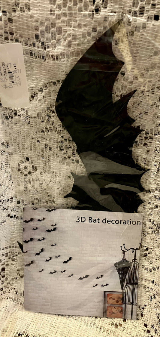 3D bat decor #2496