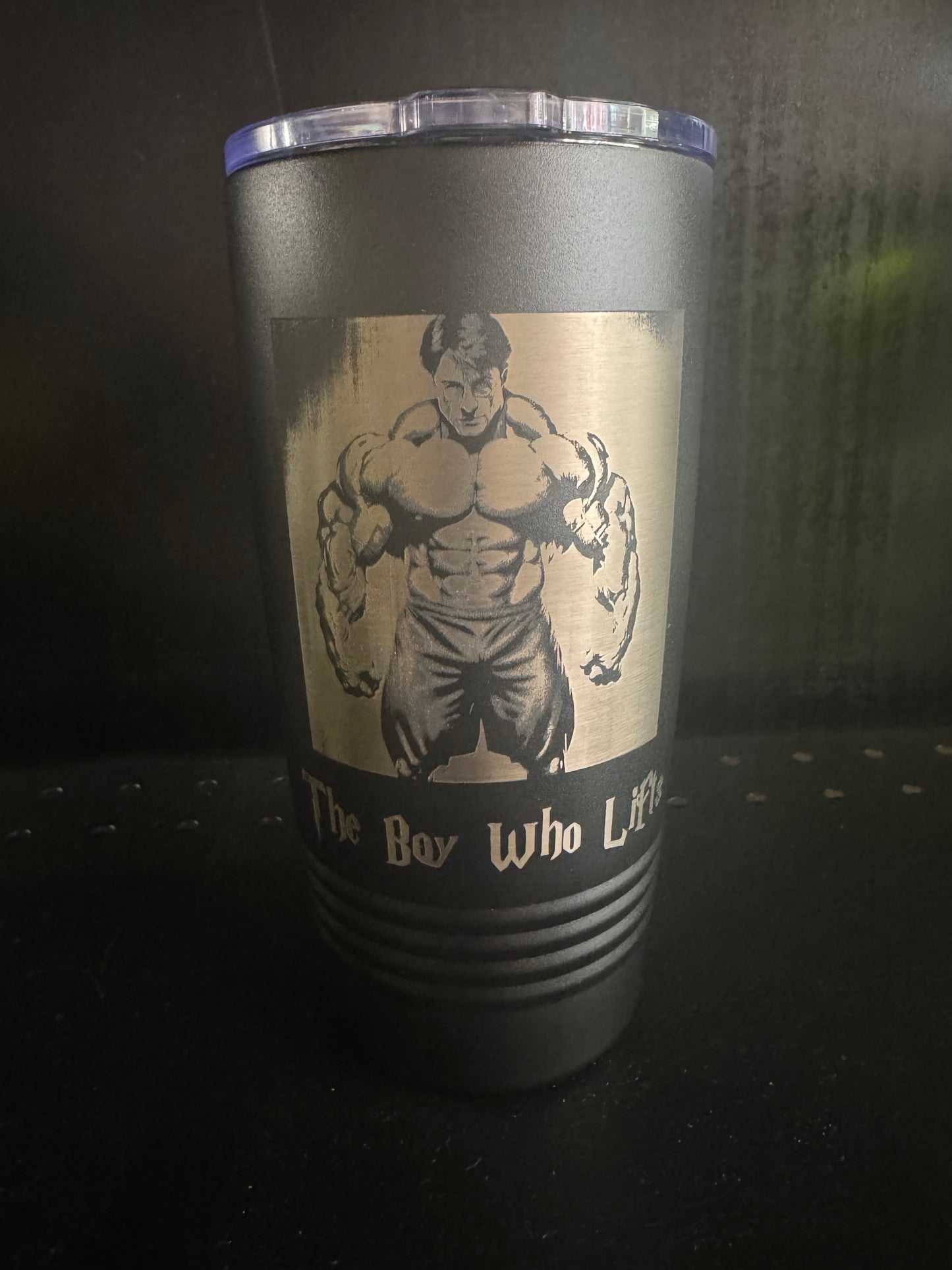 Harry Squatter 20oz black tumbler