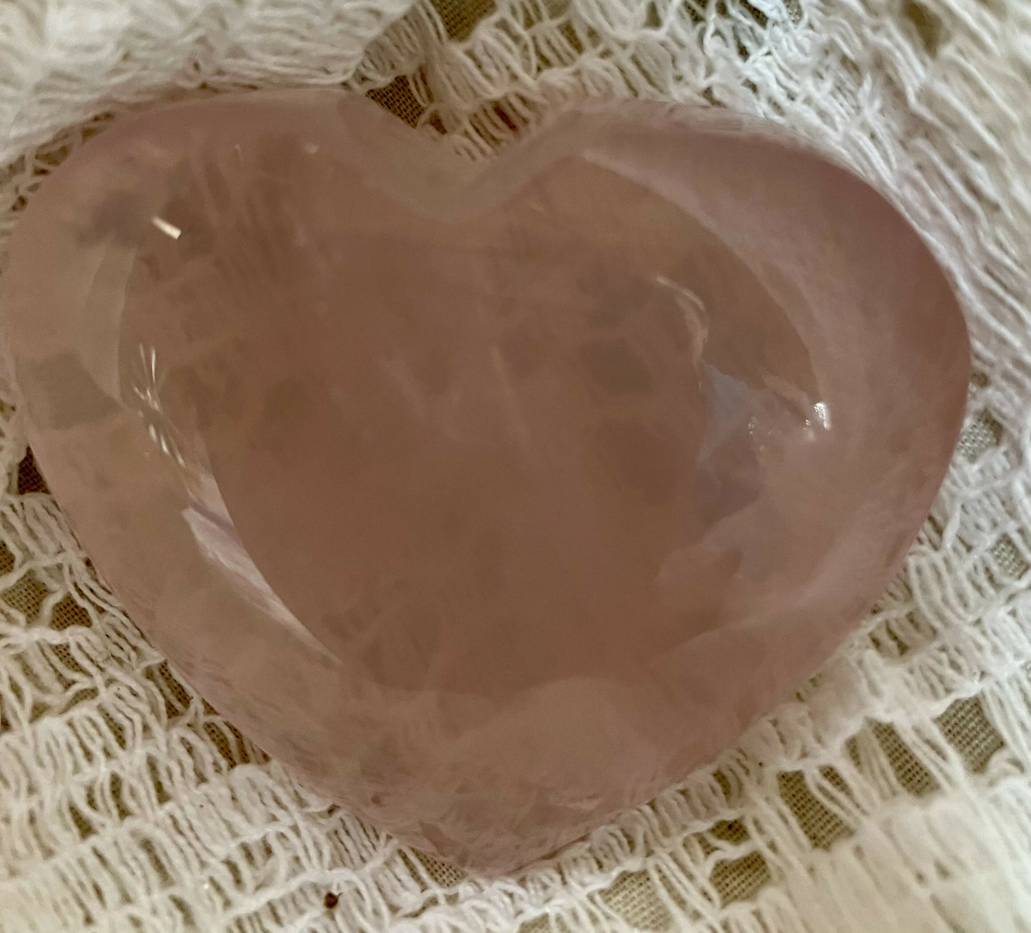 #2176 Rose quartz heart 68g