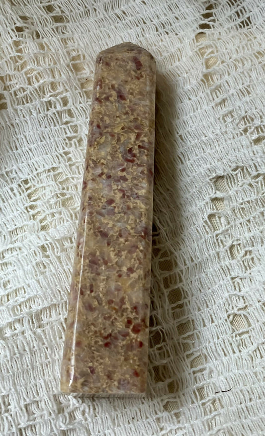 #1219 3 1/2" Strawberry jasper tower 64gr