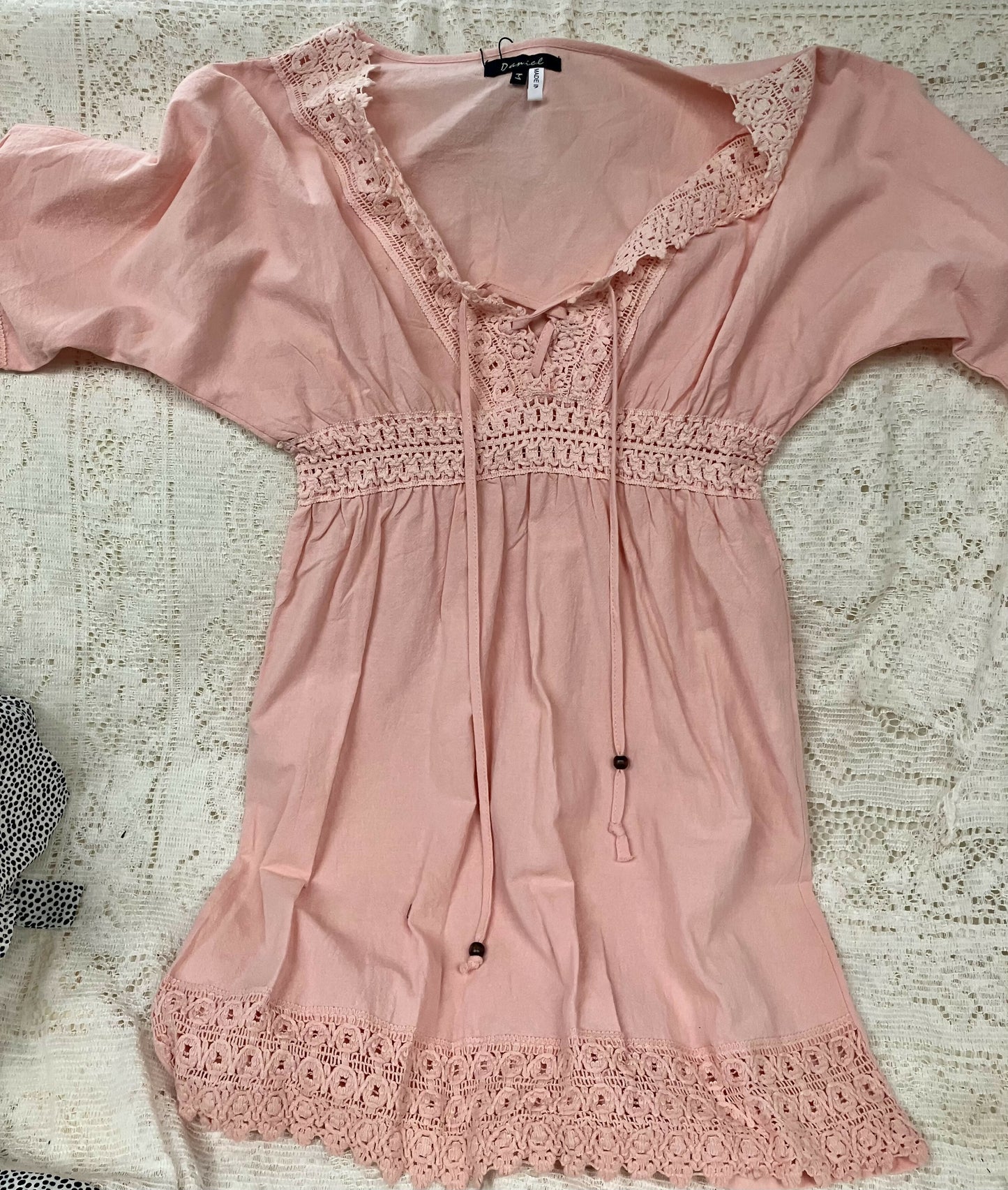 Peach dress Med #2653