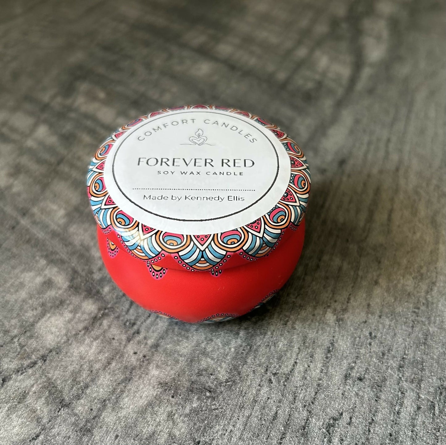 Forever Red scent candle 4oz