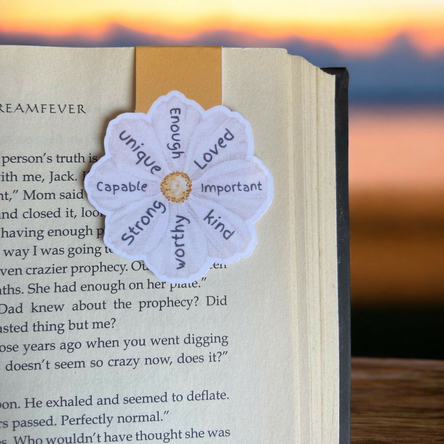 Inspire Flower Magnetic Bookmark