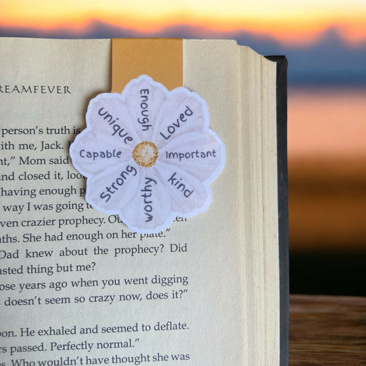 Inspire Flower Magnetic Bookmark