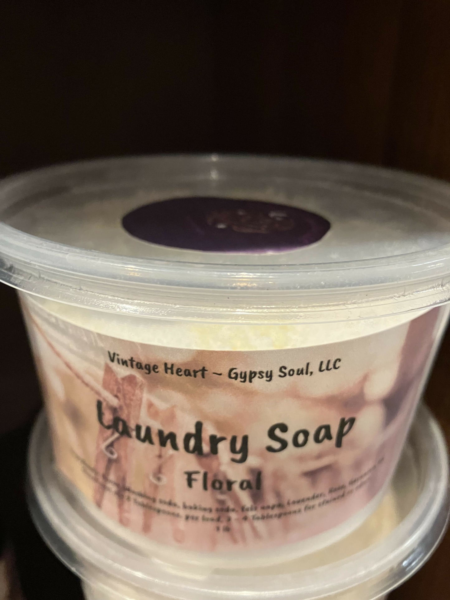 Homemade Laundry Detergent 1 lb Floral #2241