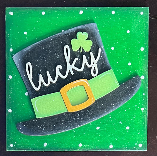 Lucky Hat Insert for Hanging Frame