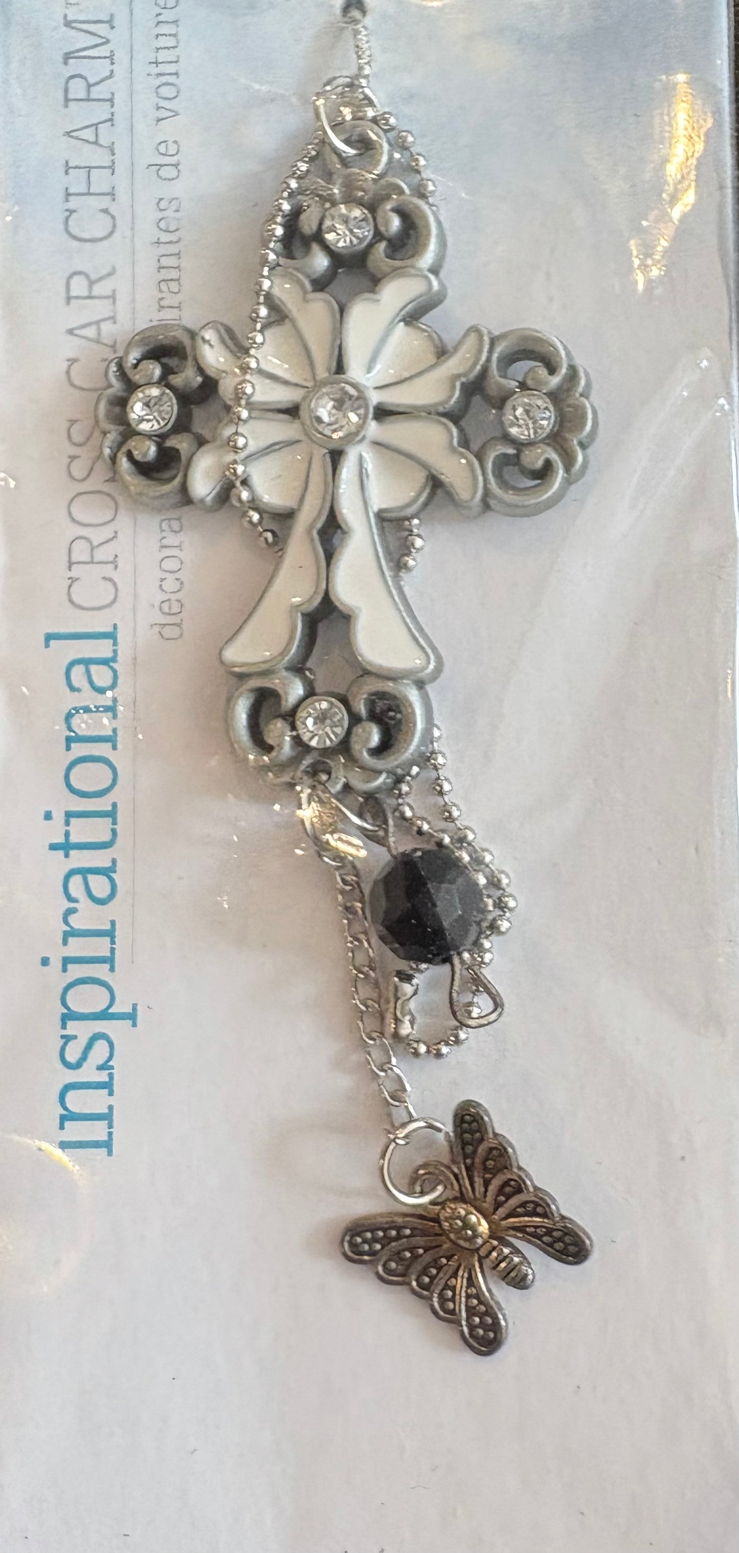 Inspirational Cross Car Charms