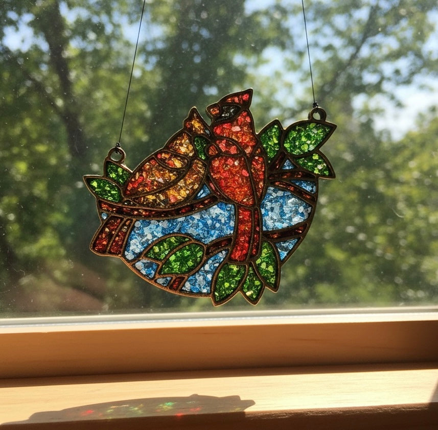 CLASS - Crushed Glass Resin Sun Catcher