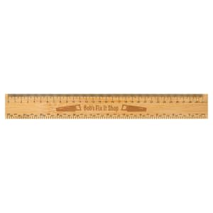 Wooden Ruler with Free Engraving