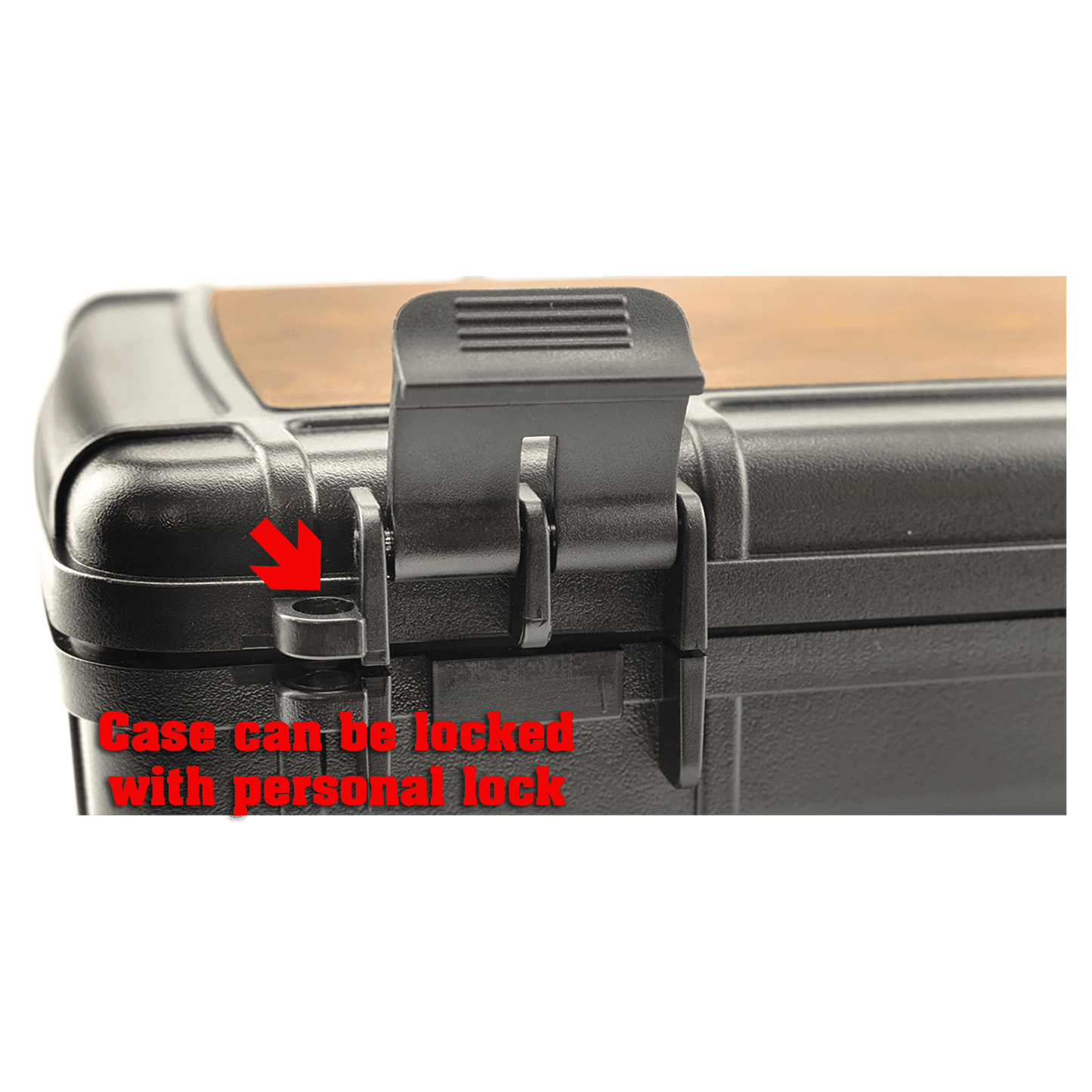 Travel Cigar Case - Laserable Leatherette, Creekside Collection, Dark Brown