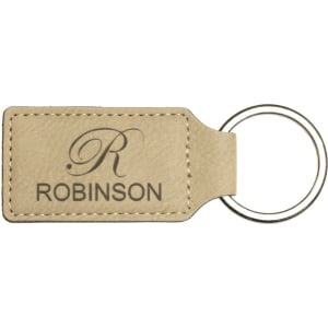 Leatherette Keychains - Engraved with your design or logo