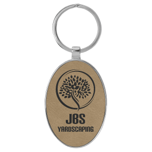 Leatherette Keychains - Engraved with your design or logo