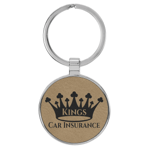 Leatherette Keychains - Engraved with your design or logo