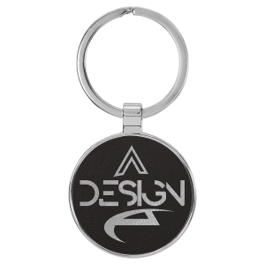 Leatherette Keychains - Engraved with your design or logo