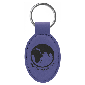 Leatherette Keychains - Engraved with your design or logo