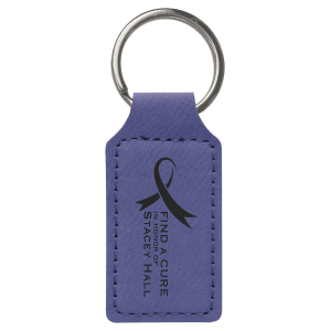 Leatherette Keychains - Engraved with your design or logo