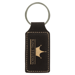 Leatherette Keychains - Engraved with your design or logo